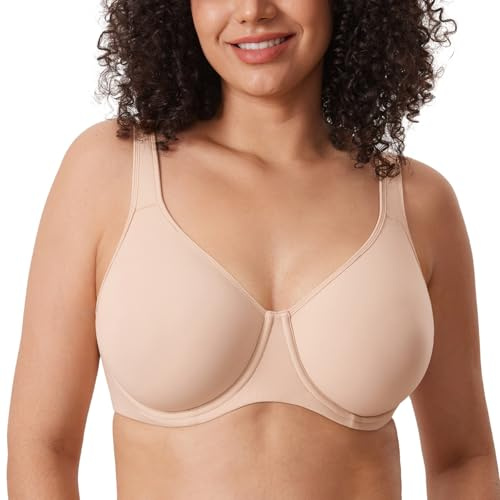 DELIMIRA Heltäckande Inbarely Plus-behåar för kvinnor Beige 80E
