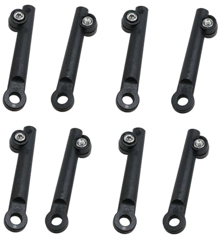 Meuey Lyot Staffa di supporto per bicicletta nera Staffa per telaio bicicletta Fat Tire Supporto per parafango per bicicletta Adatto per biciclette da 20/24/26 Mountain Bike 8 pezzi