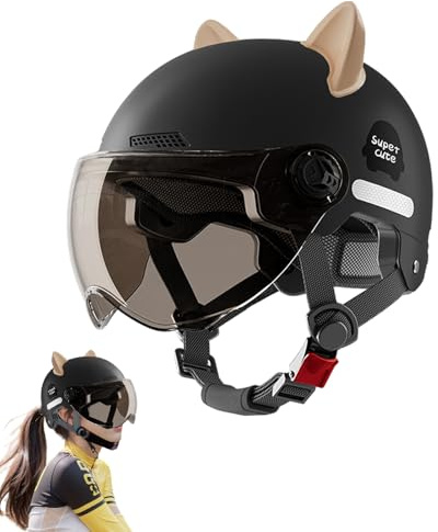 JINGLING huvudbonad, herrskyddshjälm, cykling skyddshjälm motorcykel huvudbonad, med öppet ansikte, vintage solskydd, s ansikte, cykelhattar för cykling, ridning, män och