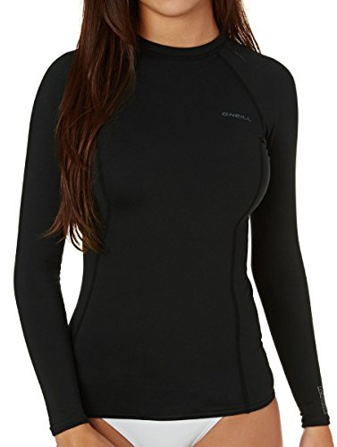 ONeill para Mujer Thermo-X Top de Manga Larga Negro - protección UPF 50+ UV - UV de protección Solar SPF y Propiedades rápida Dry