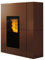EdilKamin 812950_4 Blade2 H18 Up wasserführender Pelletofen Stahl Bronze inkl. Kit R-FX/A++