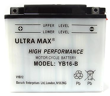 Ultramax YB16-B 12V 19AH 230A MOTORCYCLE MOTORBIKE QUAD BIKE JET SKI BATTERY