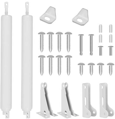 Dluno 2 Set Heavy Duty White Screen Door Closers, Storm Door Closer