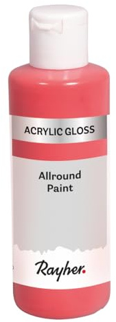 Rayher Allround Paint Gloss Acrylic Paint, Lilac, Bottle 80 ml, 35085308
