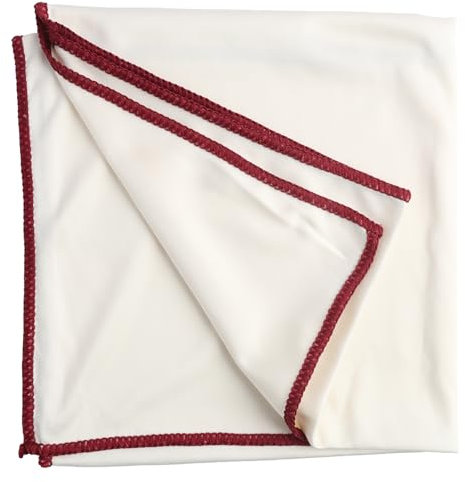 Jecdfs 3pcs Pulido de Microfibra Grandes,Bayetas Microfibra de Doble Cara, Microfibra 40x60cm Blanco,Reutilizables Trapos de Limpieza de Cristales Paño,para Cristales, Copas de Vino, Espejos, Cámaras