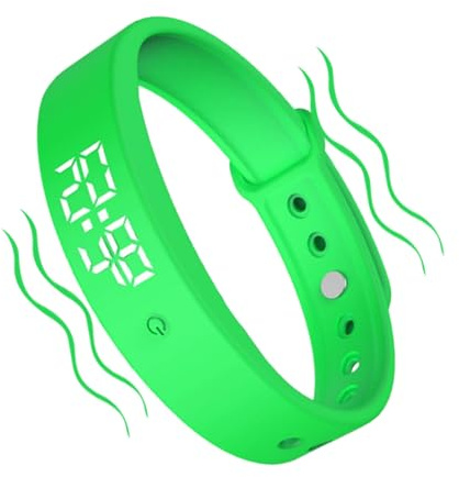 Vibrerande väckararmband, väckarklocka armband, tyst vibrerande timerklocka, 3 larm daglig organiseringstimer för att dricka påminnelse, pillerpåminnelse, potträning