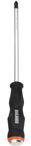 HARFINGTON Magnetic Phillips Screwdriver PH2x190mm CR-V Steel Go-thru