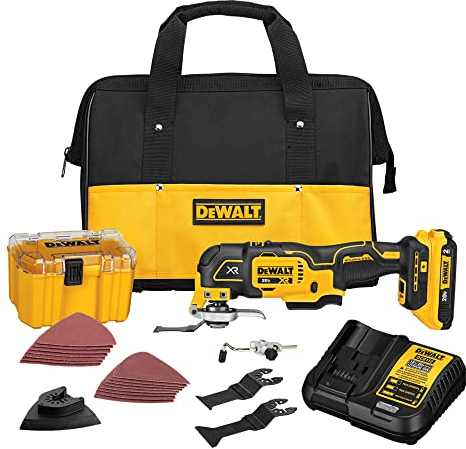 DEWALT 20V MAX XR Oscillating Multi-Tool Kit, Variable Speed (DCS356D1)
