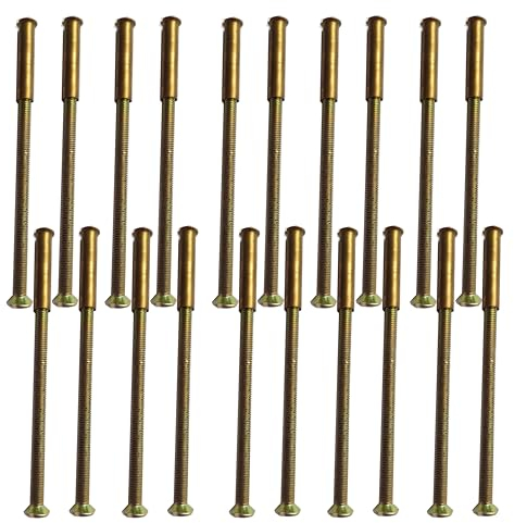 20 M3-Verbindungsschrauben und Schraubenhülsen, zur Fixierung von von Türgriffen, Knäufen, usw.