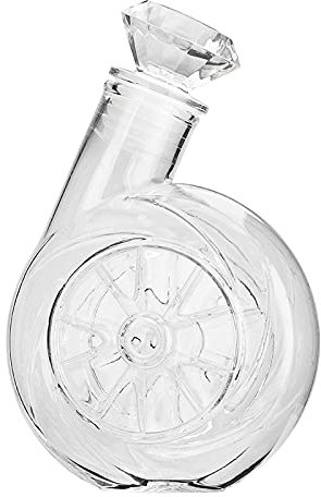 Decanter per vino, caraffa in vetro di cristallo Caraffa per vino rosso, regali per il vino, accessori per vino Caraffa portatile per sfiato vino da esterno da 500 ml per gli amanti del vino