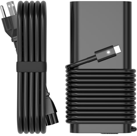 GKLSPL 130W Laptop Charger USB C Power Adapter Compatible with Dell XPS 15 2in1 9575,Precision 5530 2in1 5550 5750 3550 3551 Latitude 7410 7310 7210 9410 9510 9575 5420 Power Supply Cord