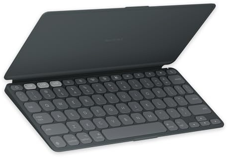 Logitech Keys-To-Go 2 – bärbart trådlöst iPad-tangentbord - PAN QWERTY | Inbyggt fodral, tungt, kompakt, trådlöst tangentbord för iPad/iPhone/Mac/Apple TV, byt enhet, PAN QWERTY - Wit