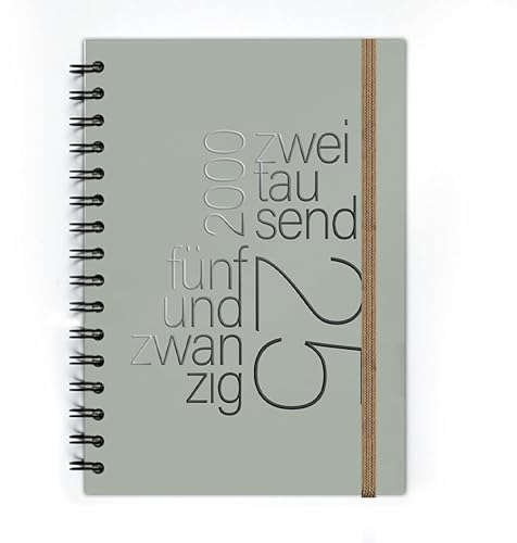 Terminplaner 2025 I 1 Woche 2 Seiten I mit Uhrzeiten zum Eintragen für Termine I Jahreskalender I Planer, Kalenderbuch, Ferientermine uvm