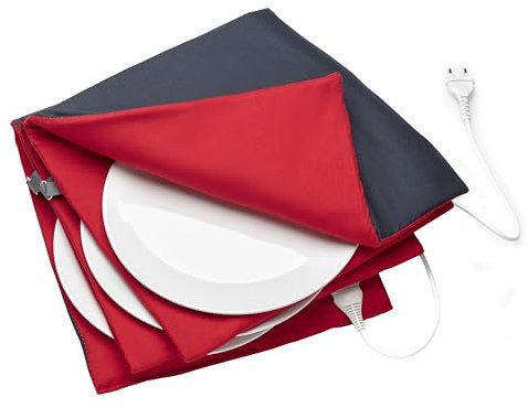 Solis Turbo Heat Tellerwärmer (Typ 8651) – Teller Warmhalter für bis zu 10 Teller, schnelle Erwärmung in 20 Min., Timer 2–6h, weiche Oberfläche, einfache Reinigung