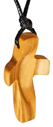 Generisch - Croci in legno, ciondolo a di croce in legno, per incoraggiare la preghiera portatile, con punta delle dita, per auto, multifunzionale, per amici, bambini, adulti