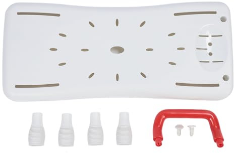 Fyearfly Tabla para bañera, cómodo banco de transferencia para bañera, banco de ducha portátil para personas mayores, seguro, estable, plástico ligero, 70x30cm