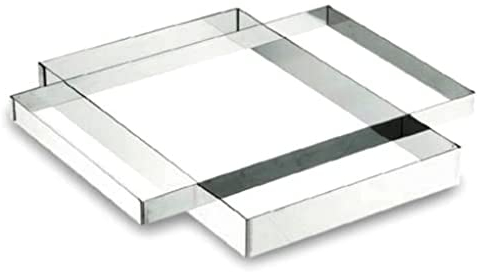 Lacor 68041 Rectangle Inox 18 / 10 30X40X5 cm, Argent Métallique