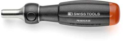 PB Swiss Tools Ratschenschraubendreher PB 6510.R-30 | 100% Swiss Made | 10-in-1 Tool Insider Pro mit 10 Precision Bits Schlitz/Kreuzschlitz Pozidriv/Torx/Innensechskant