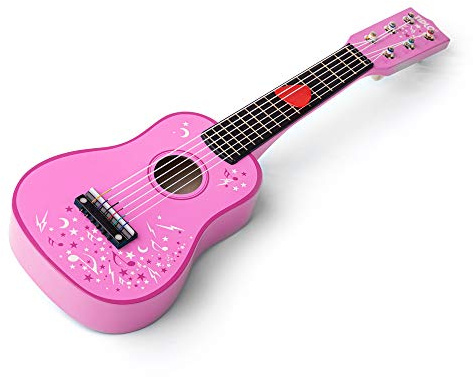 Tidlo Wooden Guitar (Pink)