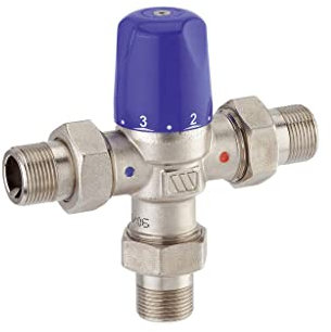 Watts - Mitigeur thermostatique - Mitigeur thermostatique compact MMV-C corps 1 nickelée Mâle G 3/4