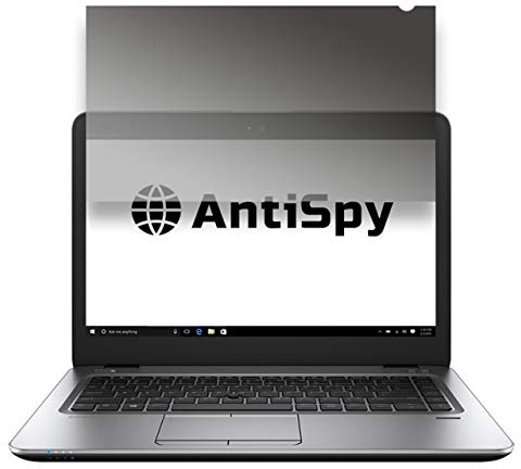 15,6 Klebende Blickschutzfolie | Laptop Blickschutzfilter – 2 Anbringungsmöglichkeiten | Robust und Wiederverwendbar | Privacy-Filter – schnelle Befestigung | Notebook Sichtschutz-Folie | von AntiSpy