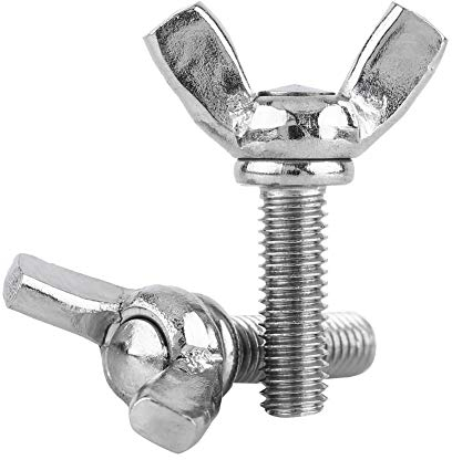 5pcs Tornillo de ala M5 acero inoxidable 304, tornillo mariposa máquina rosca M5 * 20 mm, sujetadores reparación herramienta fijación cierre rápido