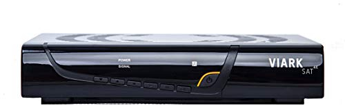 VIARK Sat 4K 2160p H.265 digitaler Multistream Satelliten-Receiver inkl. WLAN Stick (IP TV, Apps, DVB-S2X, HDMI, LAN, USB 2.0, Ultra HD) Schwarz