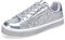 UUBARIS Damen-Tennis-Sneaker, glitzernd, neonfarben, glitzernd, Strass, Bling, Hochzeit, Brautschuhe, glänzende Paillettenschuhe, Silber Glitter, 39 EU