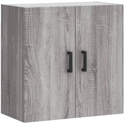 vidaXL Armoire Murale, Placard Suspendu avec Rangement, Meuble Flottant de Salon Salle de Séjour Intérieur, Moderne, Sonoma Gris Bois d'Ingénierie