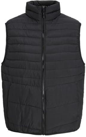 JACK & JONES JJESTATE Packable BW Collar NOOS 12256987,Schwarz,L