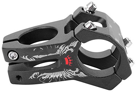 WAKE 31,8 Mm Slitstark Styrstam för Mountainbikecykel, Kort Styrstam, Cykelstång i Aluminiumlegering för de Flesta Cyklar