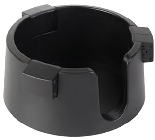 Fadcaer Anti-Spill Drink Holder, Adjustable for Boats & Desk, 113 x 53mm Table Coaster with Anti-Slip Sticker, Couch Holder for Home & Office, Black