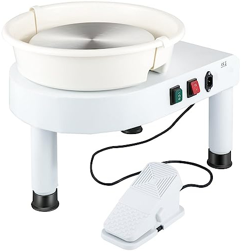TREEYX 350W Electric Potter's Wheel, 11-Inch Ceramic Pottery Wheels Heavy Duty Pottery Forming Machine with Foot Pedal and LCD Touch Screen