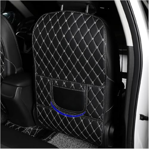 ZDHXZYQ Protection Dossier Siège Auto pour BMW X1 E84 F48 X2 F39 X3 E83 F25 X3 G01 F97, Anti Coup de Pied résistant à l'usure avec Poches de Rangement, B-Large