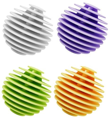 Tumble Dryer Balls 4 Pc Laundry Balls for Tumble Dryer Reusable Tumble Dryer Tumble Dryer Ball Silicone Laundry Balls Clothes Will Come Out Soft Fluffy Fewer Wrinkles and Less Static Cling