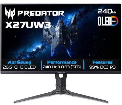 Acer Predator X27U W3bmiiprx - X Series - OLED-Monitor - Gaming - 68.6 cm (27)