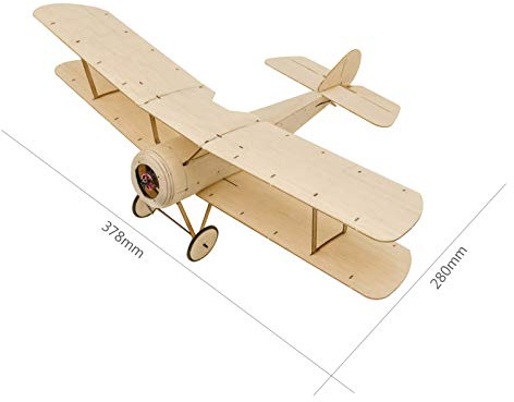 Fafeims Dancing Hobby K06 Pup Balsa Wood Aircraft RC Avión Modelo de Ensamblaje Kit Versión para Entretener a Amigos y Familiares