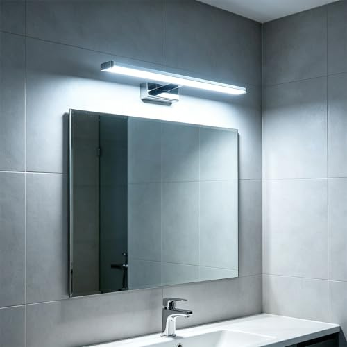 Maxled, Light is Led! Lámpara de Espejo LED Baño 40cm 8W 640lm Blanca Frio 6500K IP44 Impermeable Aplique LED Aluminio Lámparas de Baño Iluminación para Armario Maquillaje Gabinete No Regulable 230V