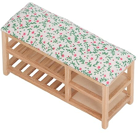 TYTOGE Dockhusmöbler, Miniatyr Skoställ 1/12 Simulerad Utsökt för Vardagsrum