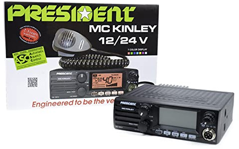 Radio amateur Président MC KINLEY ASC AM FM LSB, USB, SSB 40CH ANL NB Hi-Cut 12 / 24V