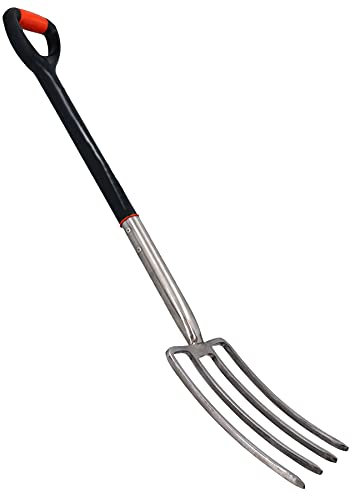 Gartengabel aus Edelstahl zum Graben von Graben und Pflanzen von Landschaftsbau und Rasen.