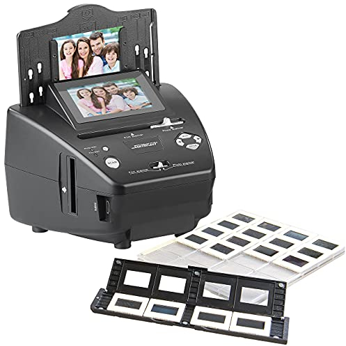 Somikon Diascanner: Foto-, Dia- & Negativscanner m. Display, ganz ohne PC, 2850 DPI, 20 MP (Photoscanner, Dias Scanner, diascaner)