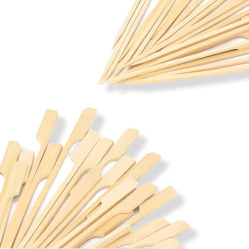 ANTEVIA - Lot de 50 piques à brochette en bois écologique certifié FSC | Long. 18cm | PLUS DE 10 MODÈLES |Cuisine Barbecue Grillades (Broch)