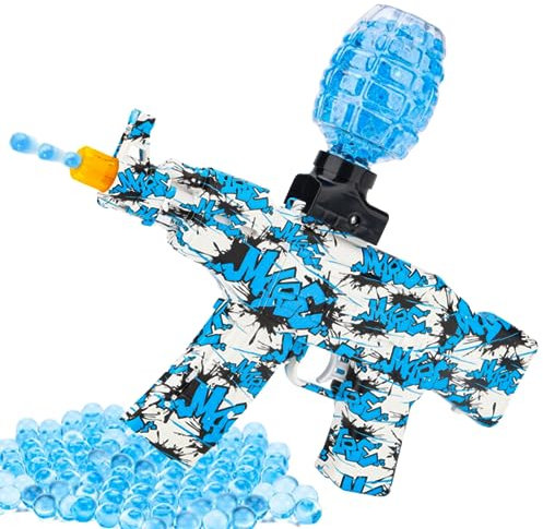 Gel Blaster Gun + 20,000 balls (Biodegradable) - Gel Gun/Gel Bead Blaster for Outdoor Games - Gel Guns for Adults or 8+ with Safety Glasses