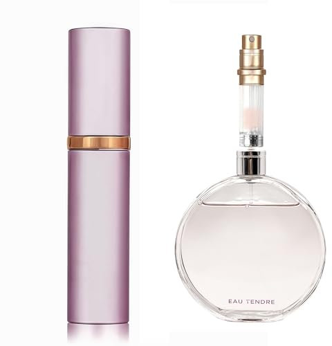 muilsae AA01PK Vaporisateur Parfum, 10 ml Flacon rechargeable, Vaporisateur de voyage portable, adapté au sac à main, au voyage, pour femmes et hommes (Rose)