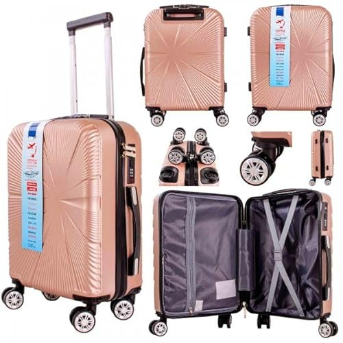 Underseat Cabin Case 40 x 25 x 20cm Ryanair Approved Size with Detachable Wheels and Combination Lock (T-HC-US-1633)