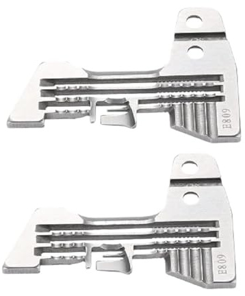 2Pcs Sewing Machine Four Wire Line Thread Overedge E809 Needle Plate for SIRUBA 747 Overlock Universal
