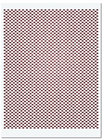 Herterich Products Airbrush Stencil Carbon Fibre Texture | Graffiti & Tattoo Stencil | Riutilizzabile e resistente ai solventi | Mylar 0,1-0,2 cm | Per spray, acrilici e aerografi