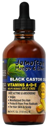 Vitamins A D & E Black Castor Oil by Jamaican Mango