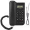 Teléfono Fijo, KX-T076 Teléfono de Pared con Cable e identificador de Llamadas para el hogar y la Oficina [Negro]